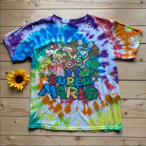 Tops Super Mario Bros Tie Dye Tshirt Poshmark